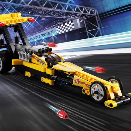 Double Eagle C52017 Linear Racing Car Building Toy