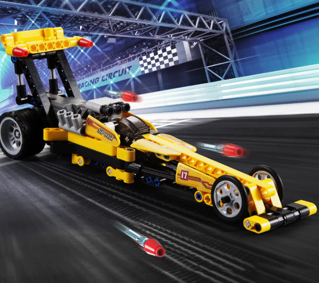 Double Eagle C52017 Linear Racing Car Building Toy