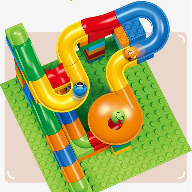 DIY Large Particle Slide Park Building Block Toy