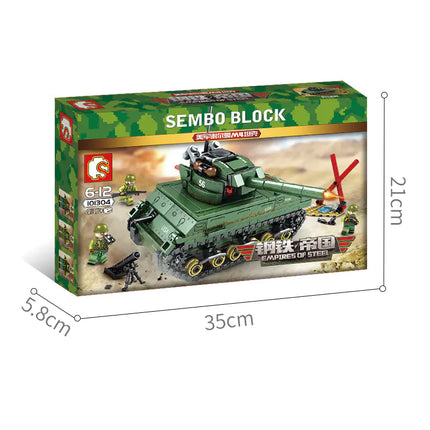 Small Brick Tank Building Toy - Steel Empire Series