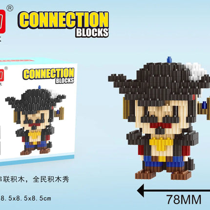 Connecting Brick Cartoon Model Building Toy Gift