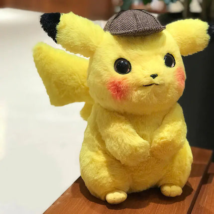 Pikachu Detective Plush Toy - Custom Pokémon Doll