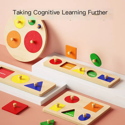 Montessori Shape Matching Puzzle Toy for Toddlers