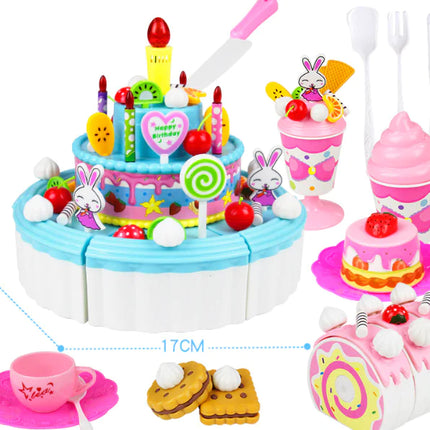 Kids Fruit Cutting Toy Set for Pretend Play Kitchen