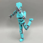 Tiffney Blue-doll + hand type + sword stick gun + armor