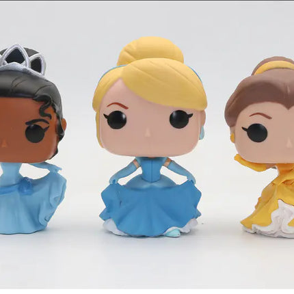 FUNKO POP Cinderella, Belle & Anna Anime Figures