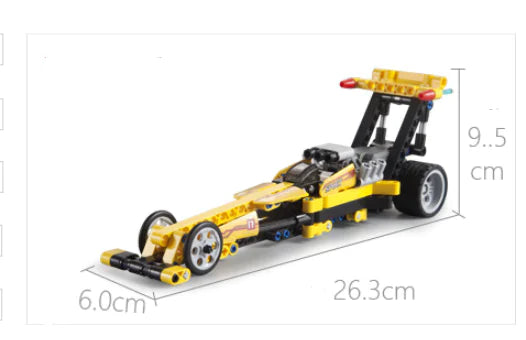 Double Eagle C52017 Linear Racing Car Building Toy