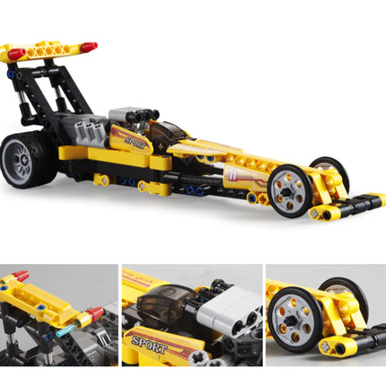 Double Eagle C52017 Linear Racing Car Building Toy