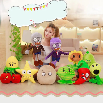 Large Plush Plants vs. Zombies Doll Set