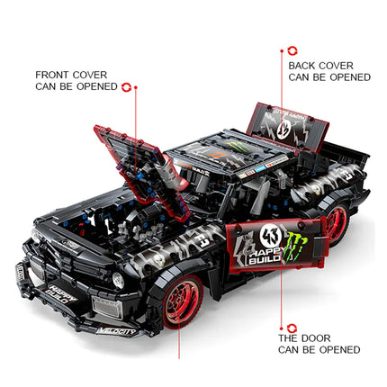 Assembled High Brick Particle Technology Power Unit Toy