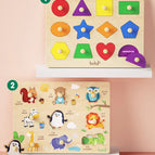 2 combination: 12 Shape Panel + animal panel A (buy 2 get 4, set is more cost-effective)