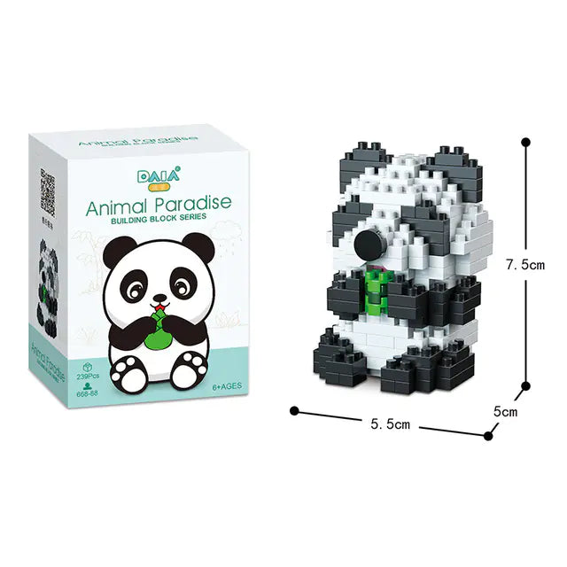 Cute Animal Mini Building Blocks DIY Puzzle Set