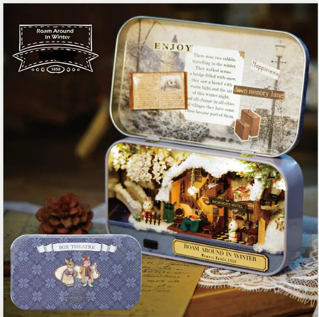 Frozen Box Theater DIY Model House Toy Gift