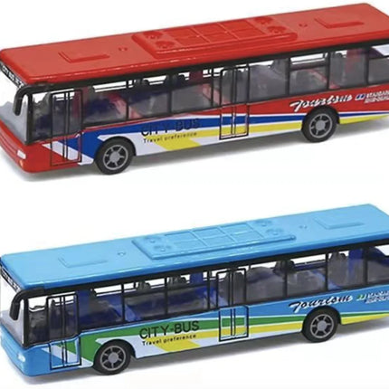 Children's Mini Alloy School Bus Model Toy Car