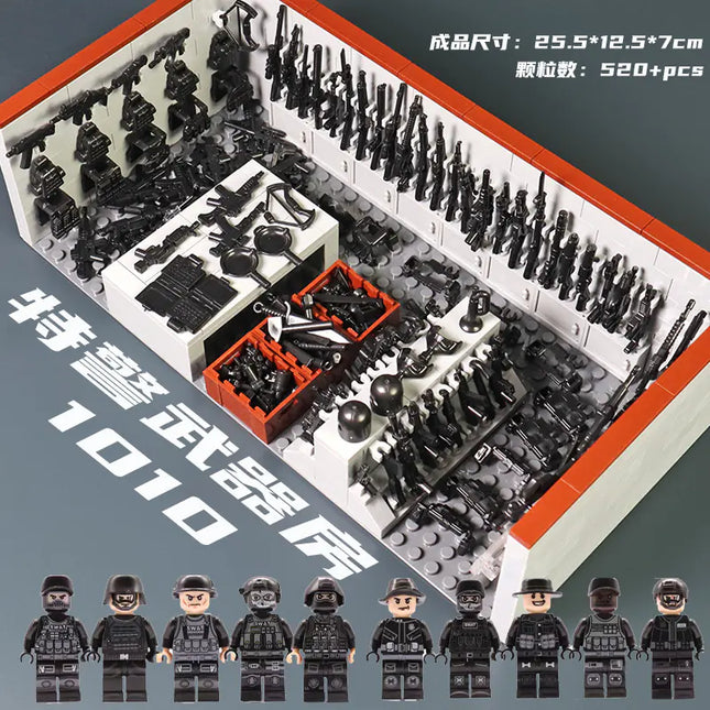 LEGO-Compatible WWII Military Base Building Set