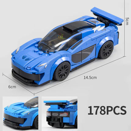 Children's Building Block Toy Car Set