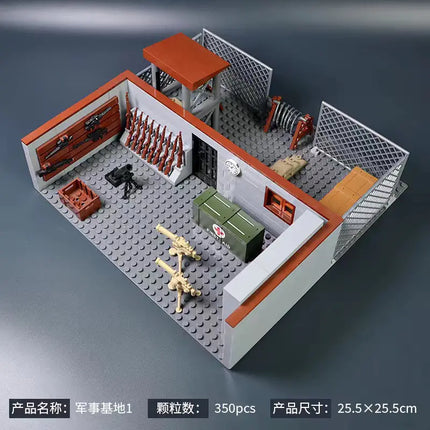 LEGO-Compatible WWII Military Base Building Set