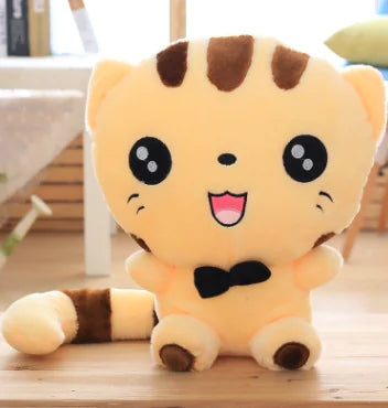 Plush Toy Big Face Cat Doll and Pillow