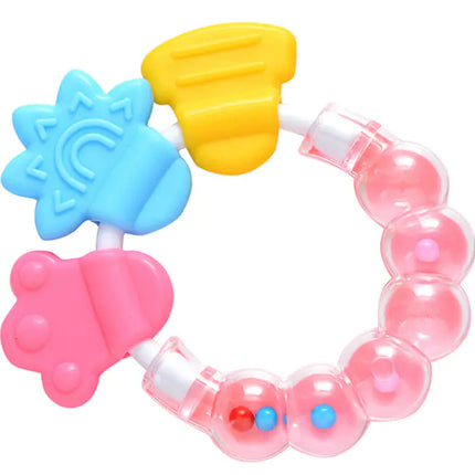 Baby Rattle Teether Silicone Chew Toys for Infants