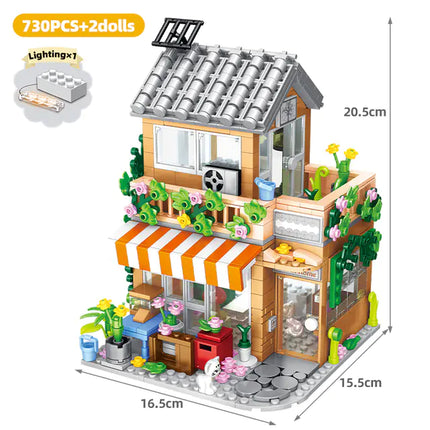 Urban Lighting Flower Shop Assembly Model Kit