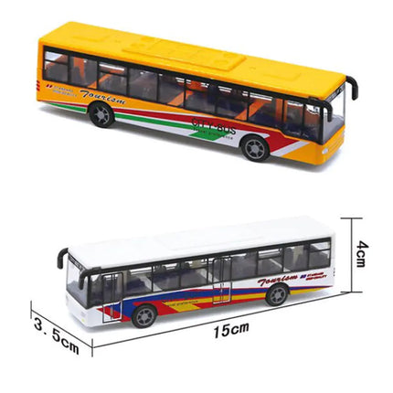Children's Mini Alloy School Bus Model Toy Car
