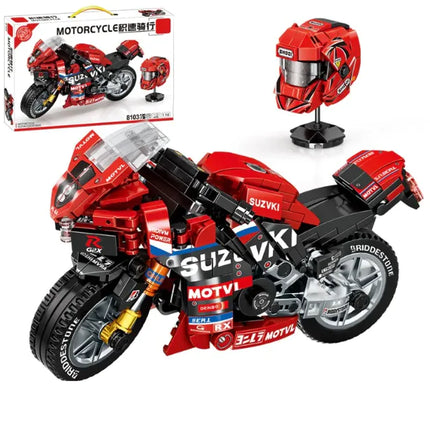 Motorcycle Model Building Block Toy
