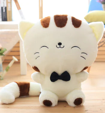 Plush Toy Big Face Cat Doll and Pillow