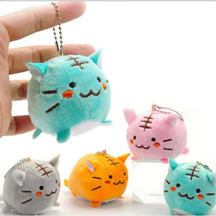Korean Style Plush Tiger Cat Keychain Doll Toy