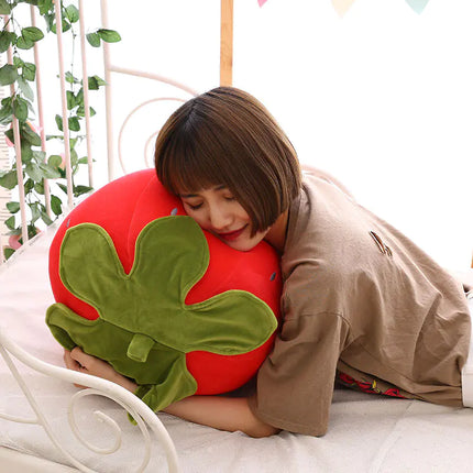 Plush Strawberry Pillow Toy - 8-Inch Soft Doll Gift
