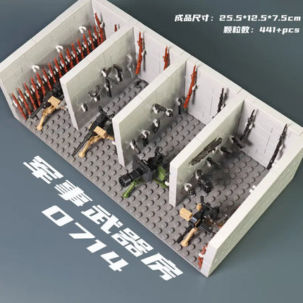 LEGO-Compatible WWII Military Base Building Set
