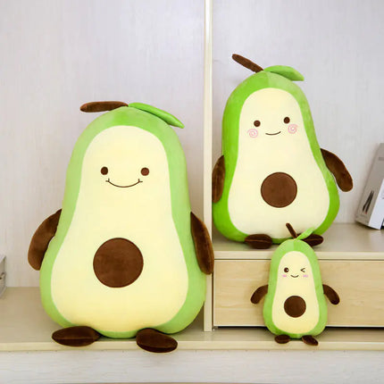 Cute Avocado Plush Toy Doll for Bed - Large Pillow