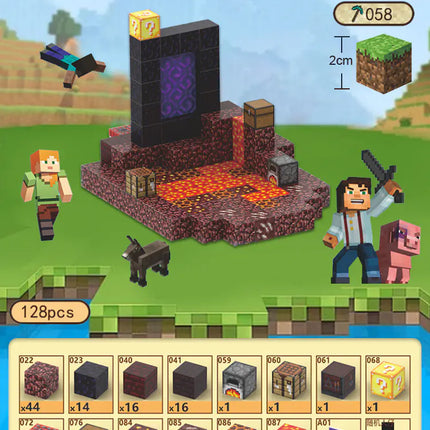 2023 New Minecraft Magnetic Building Blocks Set