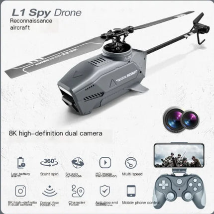 Mini Black Bee Remote Control Helicopter Drone Gift