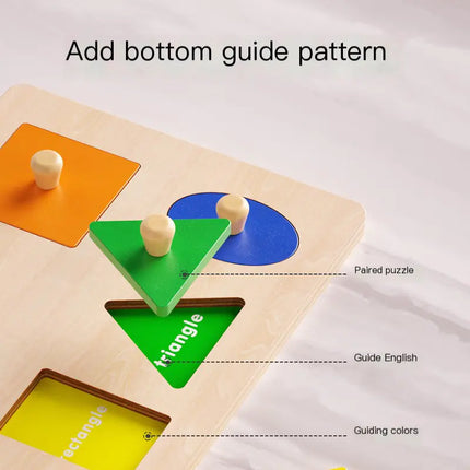 Montessori Shape Matching Puzzle Toy for Toddlers
