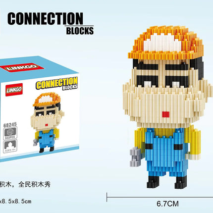 Connecting Brick Cartoon Model Building Toy Gift