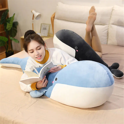 Plush Whale and Shark Doll Sleep Pillow Toy