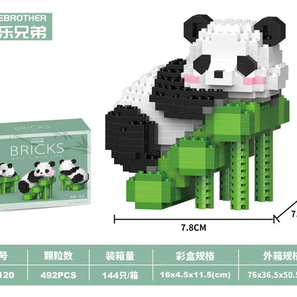 Chinese Panda Building Blocks Compatible with LEGO