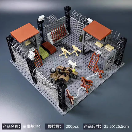 LEGO-Compatible WWII Military Base Building Set