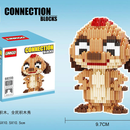 Connecting Brick Cartoon Model Building Toy Gift