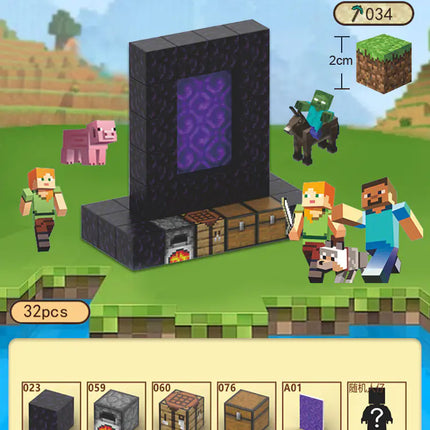 2023 New Minecraft Magnetic Building Blocks Set