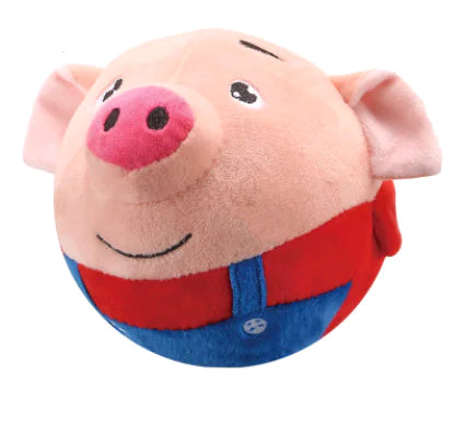 Superman Jumping Ball Plush Jumping Pig Toy