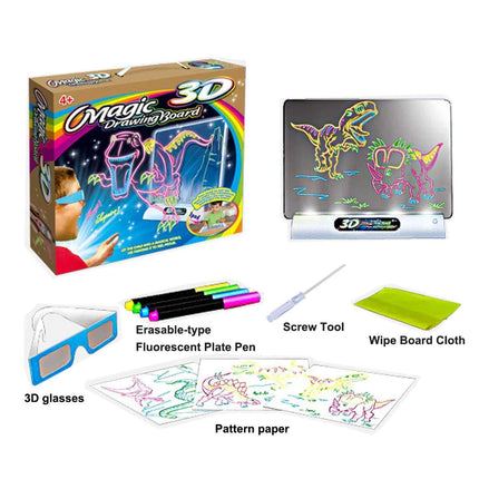 3D Flash Drawing Board - Multifunctional Color Toy
