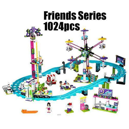 Amusement Park Large Roller Coaster Building Blocks