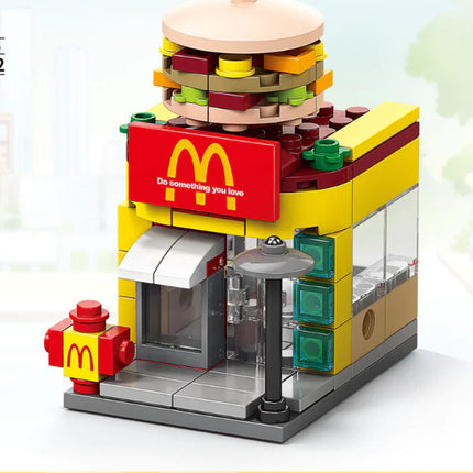 Mini City Building Set Compatible with LEGO Blocks