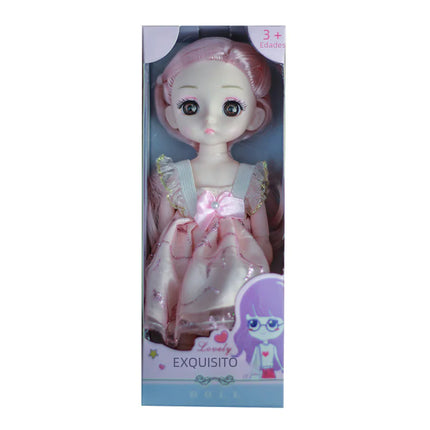 17cm BJD Princess Doll Dress-Up Set for Girls (8 Pieces)
