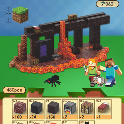 2023 New Minecraft Magnetic Building Blocks Set