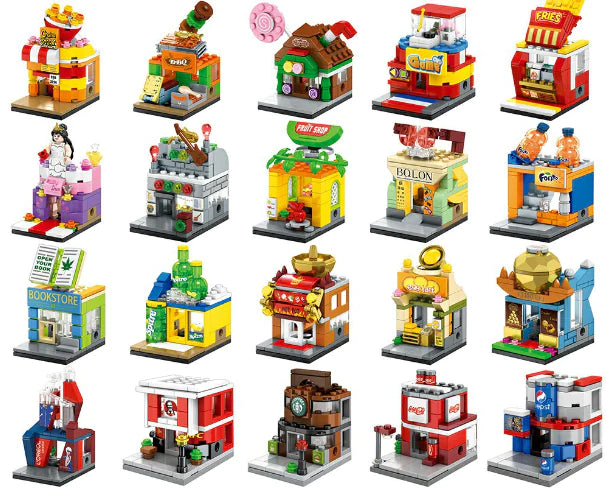 Mini City Building Set Compatible with LEGO Blocks