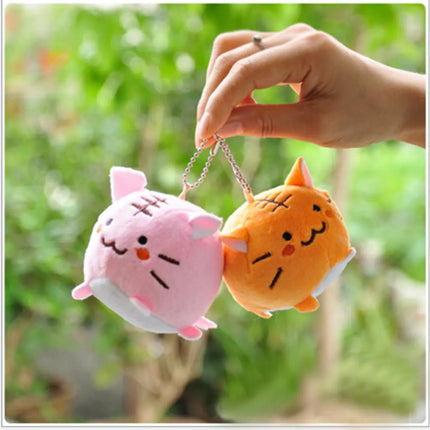 Korean Style Plush Tiger Cat Keychain Doll Toy