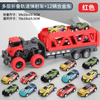 Red rail car +12 trolley