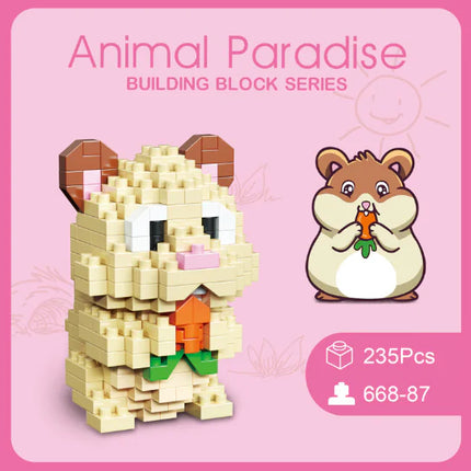 Cute Animal Mini Building Blocks DIY Puzzle Set